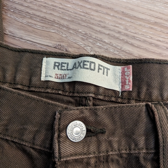 Levi's 550 olive green 38 x 34 - Picture 3 of 4